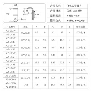 安捷宝 加厚R型线夹电线固定夹配线理线卡子电缆线卡扣固定线扣UC