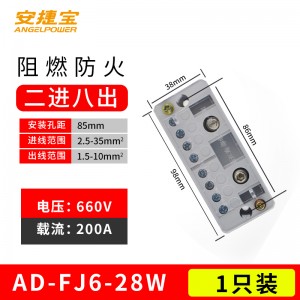 二进八出 白色 单只装