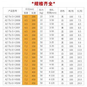 安捷宝 活扣扎带可重复使用尼龙扎带卡扣强力可松拆卸捆绑扎线带